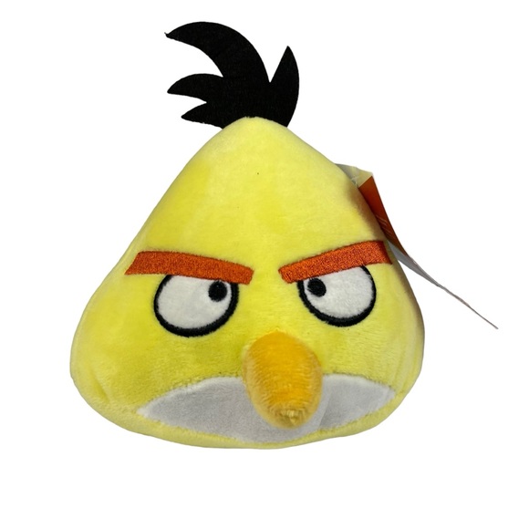 Angry Birds Chuck Charles NWT 7” Embroidered Stuffed Animal Plush 10 Years Toy - Picture 2 of 12